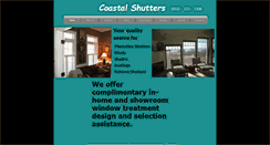 Desktop Screenshot of coastalshutters.net