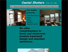 Tablet Screenshot of coastalshutters.net